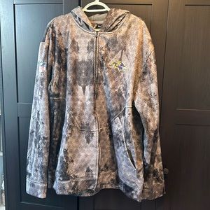 Baltimore Ravens ZipUp Hoodie, 2XL